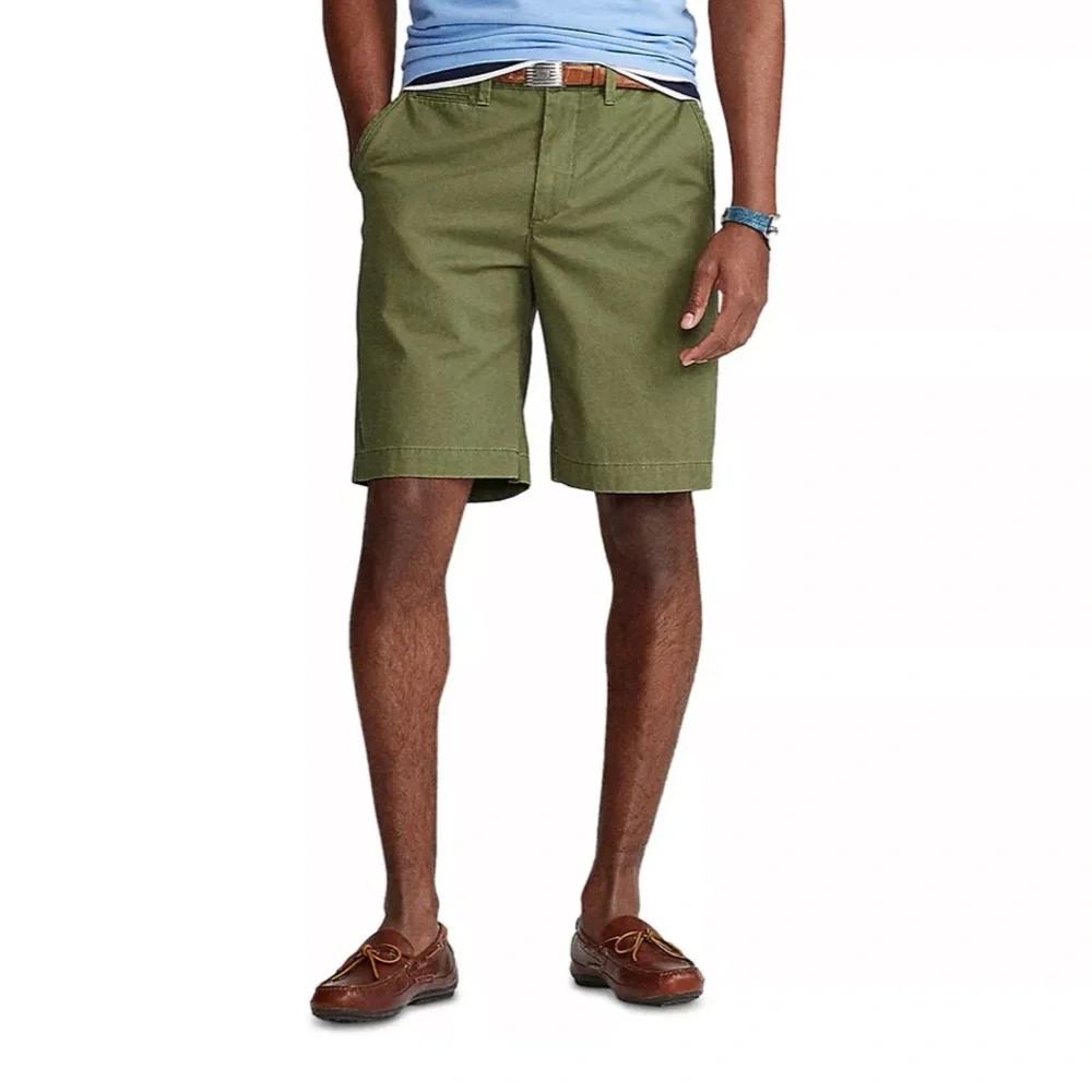 POLO RALPH LAUREN CLASSIC FIT OLIVE GREEN‎ SHORTS